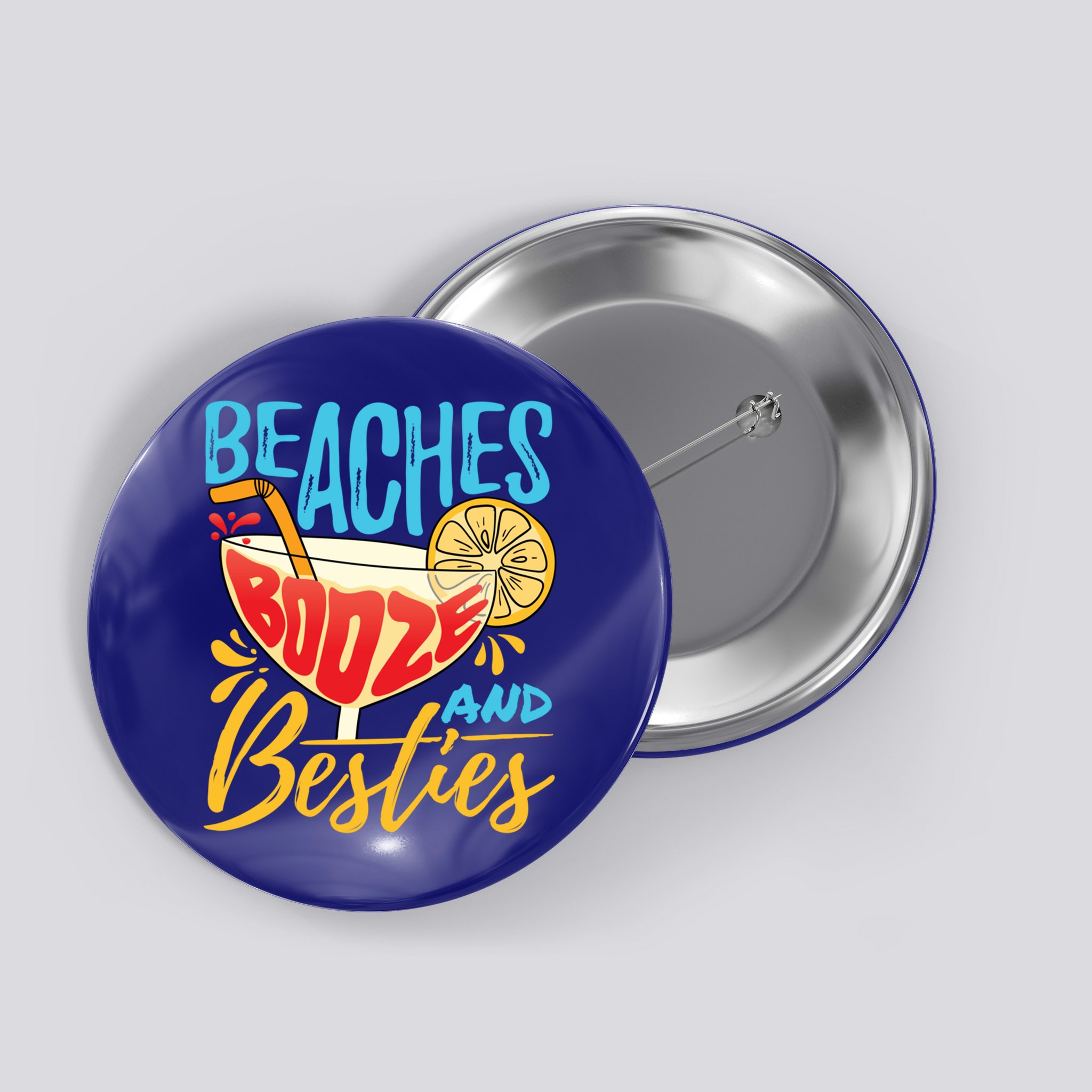 Island Party Beach Bachelorette Gift Beaches Booze And Besties Meaningful Gift Button