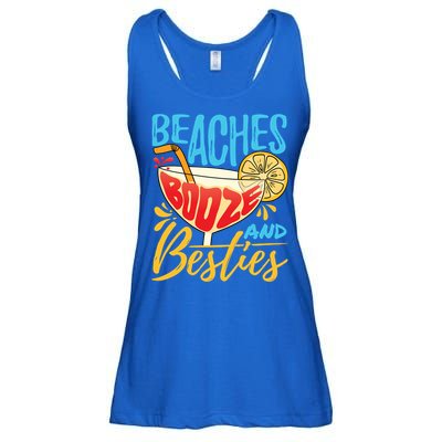 Island Party Beach Bachelorette Gift Beaches Booze And Besties Meaningful Gift Ladies Essential Flowy Tank