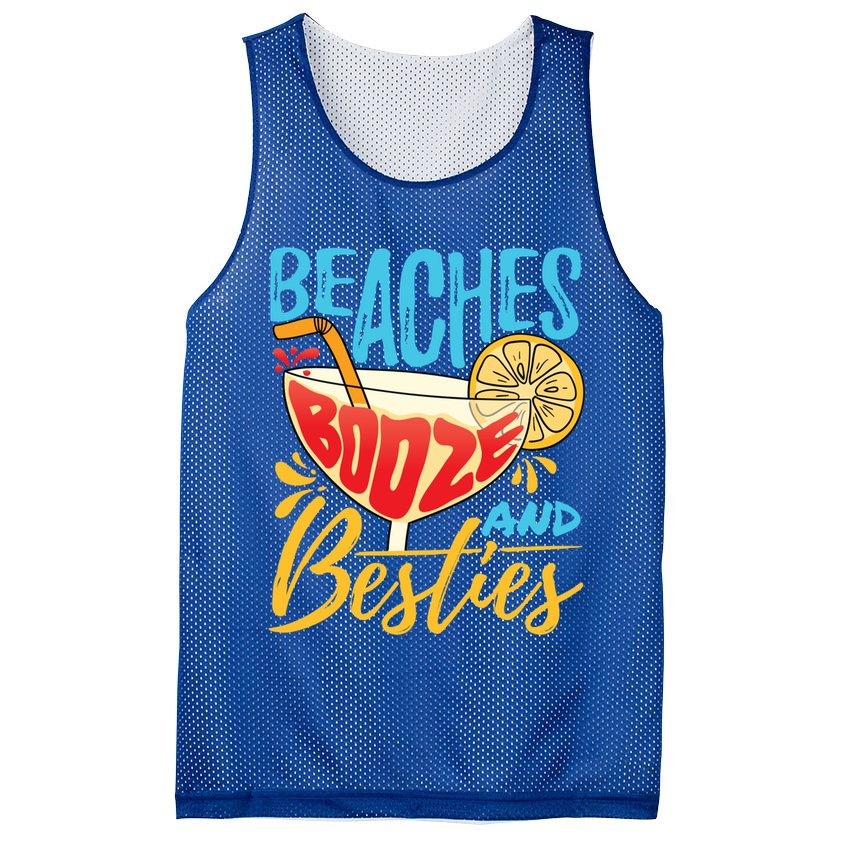 Island Party Beach Bachelorette Gift Beaches Booze And Besties Meaningful Gift Mesh Reversible Basketball Jersey Tank