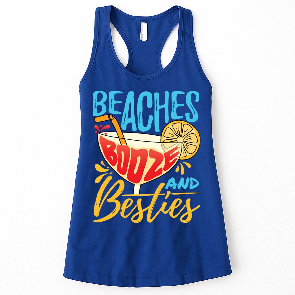 Island Party Beach Bachelorette Gift Beaches Booze And Besties Meaningful Gift Womens Tank Top