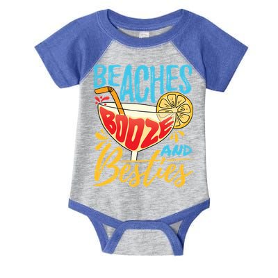 Island Party Beach Bachelorette Gift Beaches Booze And Besties Meaningful Gift Infant Baby Jersey Bodysuit