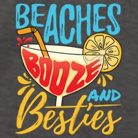 Island Party Beach Bachelorette Gift Beaches Booze And Besties Meaningful Gift Vector Backpack