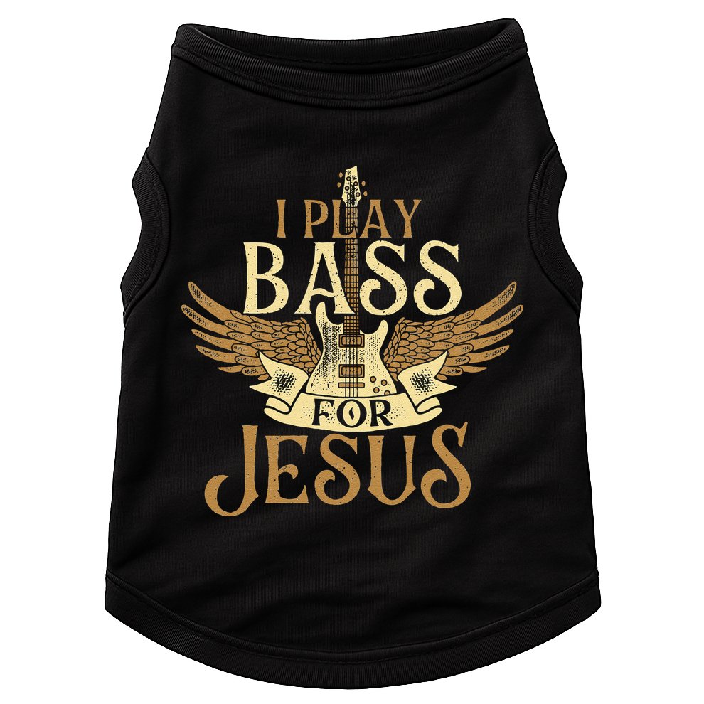 I Play Bass For Jesus Bassist Musician Bass Guitar Music Doggie Tank
