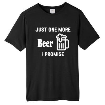 I Promise Beer Lovers Just Tall Fusion ChromaSoft Performance T-Shirt