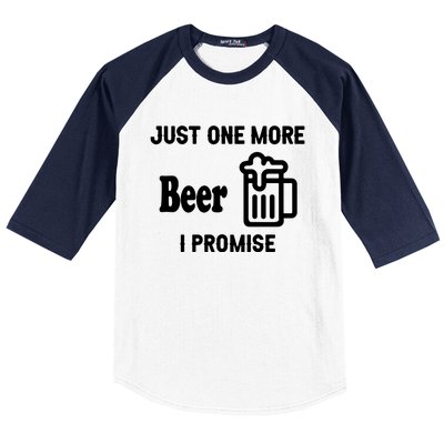 I Promise Beer Lovers Just Baseball Sleeve Shirt