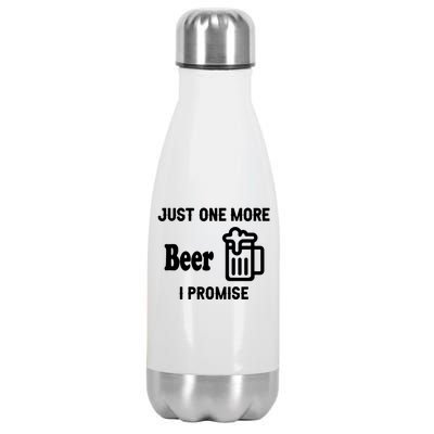 I Promise Beer Lovers Just Stainless Steel Insulated Water Bottle