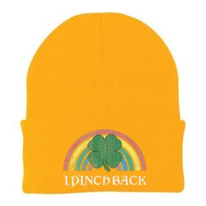 I Pinch Back Shamrock St. Patrick's Day Saint Paddys Rainbow Knit Cap Winter Beanie