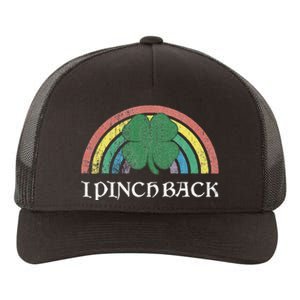 I Pinch Back Shamrock St. Patrick's Day Saint Paddys Rainbow Yupoong Adult 5-Panel Trucker Hat