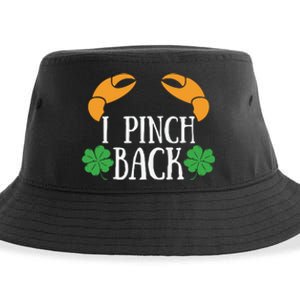 I Pinch Back Funny St Patricks Day Sustainable Bucket Hat