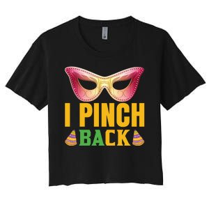 I Pinch Back Women's Crop Top Tee