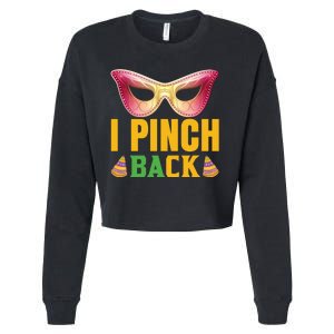 I Pinch Back Cropped Pullover Crew