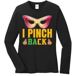 I Pinch Back Ladies Long Sleeve Shirt