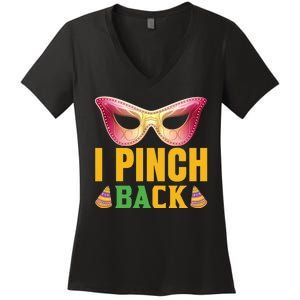 I Pinch Back Women's V-Neck T-Shirt