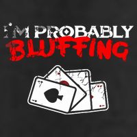 I'm Probably Bluffing Funny Poker Game Player Crop Fleece Hoodie