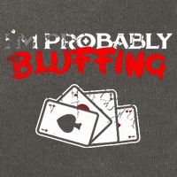 I'm Probably Bluffing Funny Poker Game Player Cotton Canvas Backpack