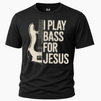 I Play Bass For Jesus Bass Guitar And Christian Bassist Cooling Performance Crew T-Shirt