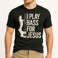 I Play Bass For Jesus Bass Guitar And Christian Bassist Cooling Performance Crew T-Shirt