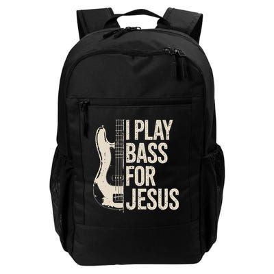 I Play Bass For Jesus Bass Guitar And Christian Bassist Backpack