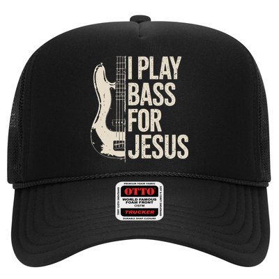I Play Bass For Jesus Bass Guitar And Christian Bassist Hat