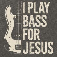 I Play Bass For Jesus Bass Guitar And Christian Bassist Cotton Canvas Backpack