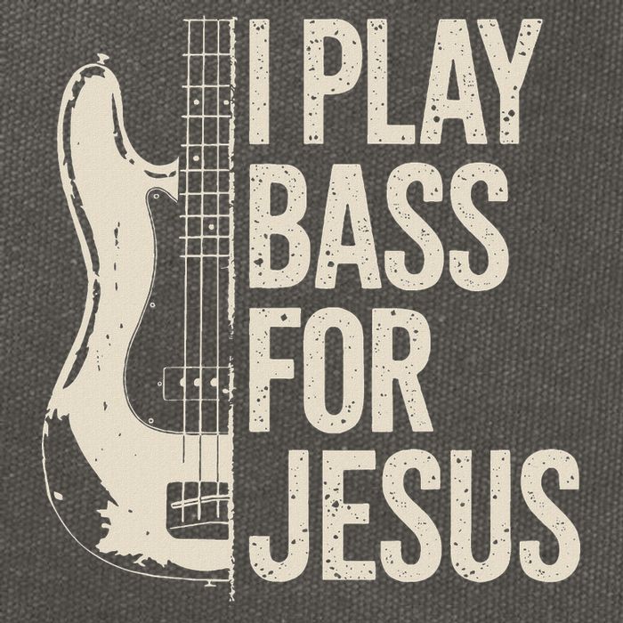 I Play Bass For Jesus Bass Guitar And Christian Bassist Cotton Canvas Backpack