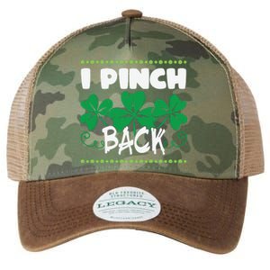 I Pinch Back Shamrock Funny St Patricks Day Legacy Tie Dye Trucker Hat