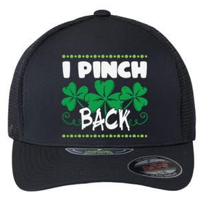 I Pinch Back Shamrock Funny St Patricks Day Flexfit Unipanel Trucker Cap