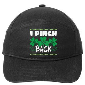 I Pinch Back Shamrock Funny St Patricks Day 7-Panel Snapback Hat