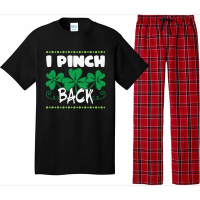 I Pinch Back Shamrock Funny St Patricks Day Pajama Set