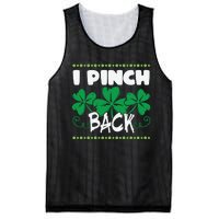 I Pinch Back Shamrock Funny St Patricks Day Mesh Reversible Basketball Jersey Tank