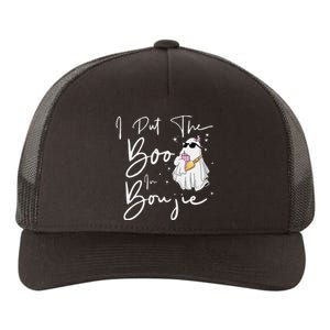 I Put Boo In Boujie Funny Halloween Boujee Cute Boo Yupoong Adult 5-Panel Trucker Hat