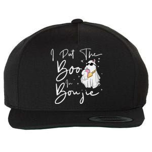 I Put Boo In Boujie Funny Halloween Boujee Cute Boo Wool Snapback Cap