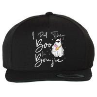 I Put Boo In Boujie Funny Halloween Boujee Cute Boo Wool Snapback Cap