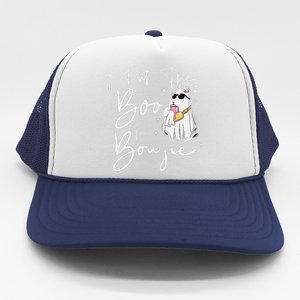 I Put Boo In Boujie Funny Halloween Boujee Cute Boo Trucker Hat