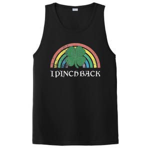 I Pinch Back Shamrock St. Patrick's Day Saint Paddys Rainbow PosiCharge Competitor Tank