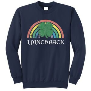 I Pinch Back Shamrock St. Patrick's Day Saint Paddys Rainbow Sweatshirt