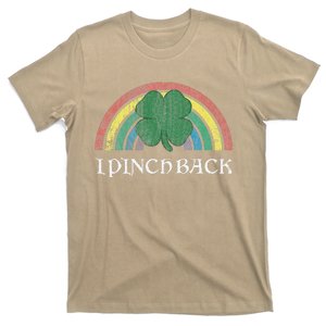 I Pinch Back Shamrock St. Patrick's Day Saint Paddys Rainbow T-Shirt