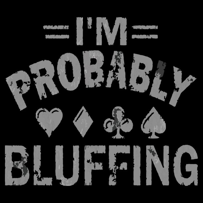 I'm Probably Bluffing Poker Distressed Gambling Cards 16 in Basic Backpack