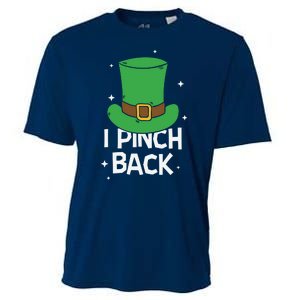 I Pinch Back Leprechaun St Patricks Day Cooling Performance Crew T-Shirt