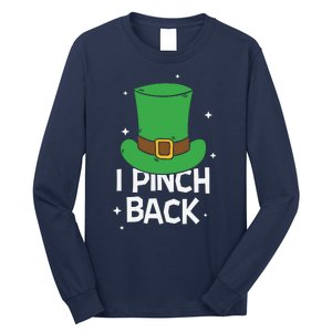 I Pinch Back Leprechaun St Patricks Day Long Sleeve Shirt