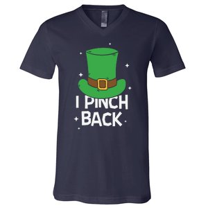 I Pinch Back Leprechaun St Patricks Day V-Neck T-Shirt