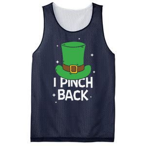 I Pinch Back Leprechaun St Patricks Day Mesh Reversible Basketball Jersey Tank