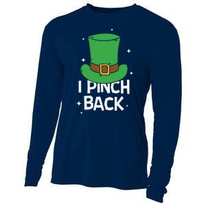 I Pinch Back Leprechaun St Patricks Day Cooling Performance Long Sleeve Crew