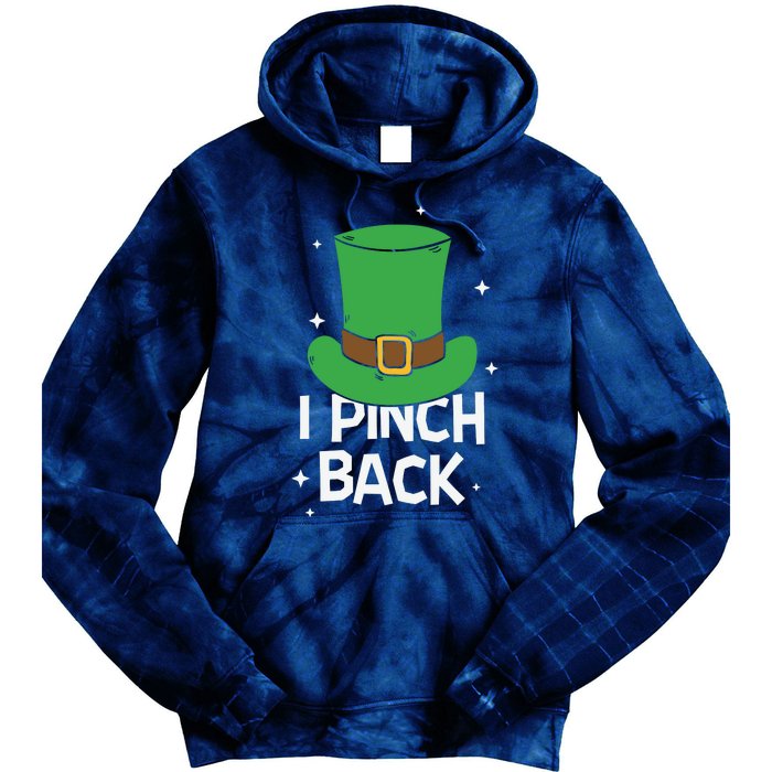 I Pinch Back Leprechaun St Patricks Day Tie Dye Hoodie