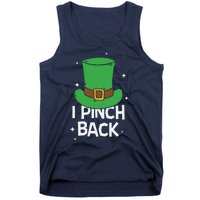 I Pinch Back Leprechaun St Patricks Day Tank Top