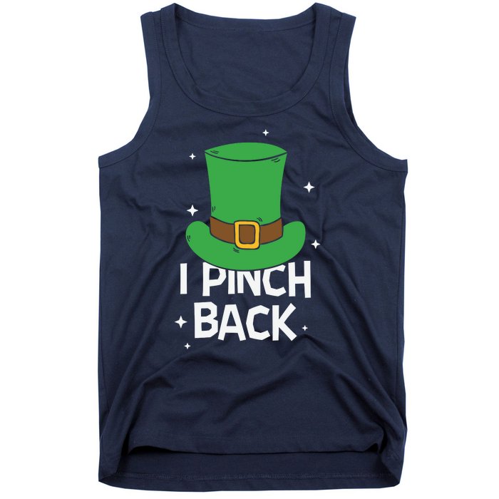 I Pinch Back Leprechaun St Patricks Day Tank Top