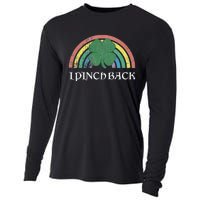 I Pinch Back Shamrock St. Patrick's Day Saint Paddys Rainbow Cooling Performance Long Sleeve Crew