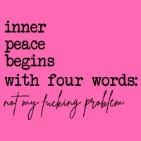 Inner Peace Begins With Four Words Not My Fking Problem Stripe Pom Pom Beanie