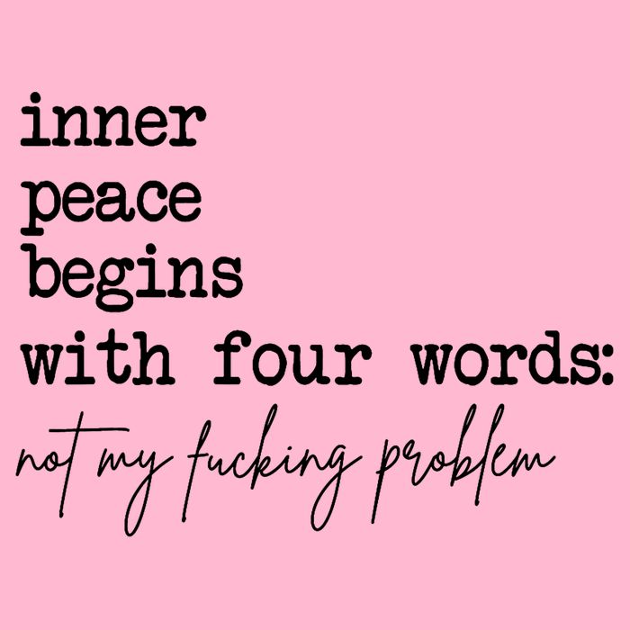 Inner Peace Begins With Four Words Not My Fking Problem Women's Strappy Tank