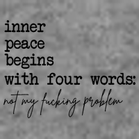 Inner Peace Begins With Four Words Not My Fking Problem Women's Fleece Hoodie